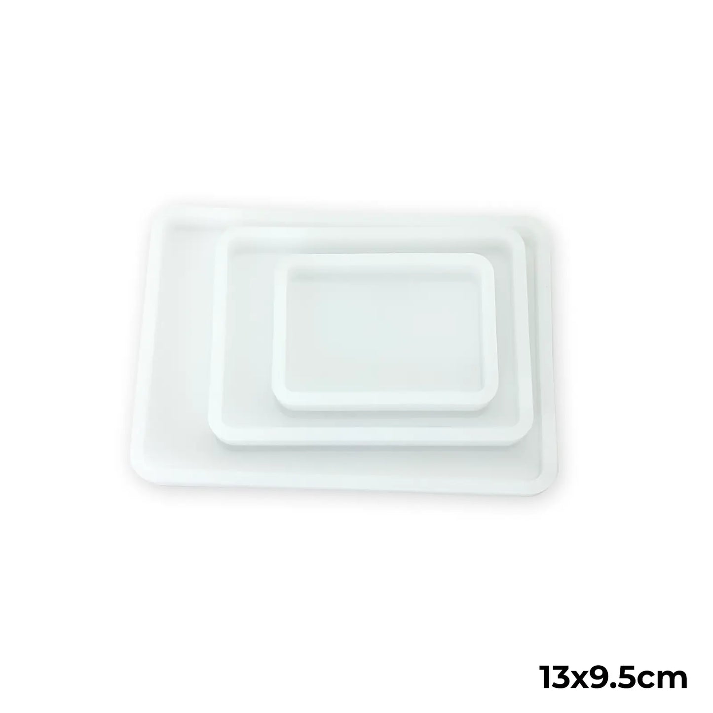 Moule Silicone Rectangulaire 13×9,5 cm pour Résine – Plateau et Décoration DIY - Librairie Oxford City