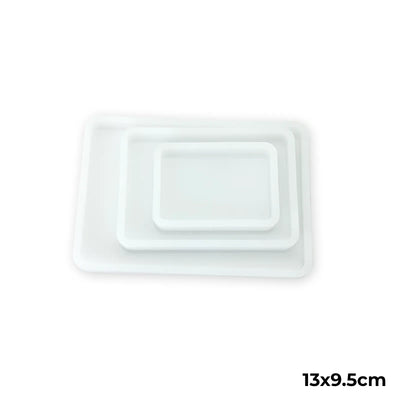Moule Silicone Rectangulaire 13×9,5 cm pour Résine – Plateau et Décoration DIY - Librairie Oxford City