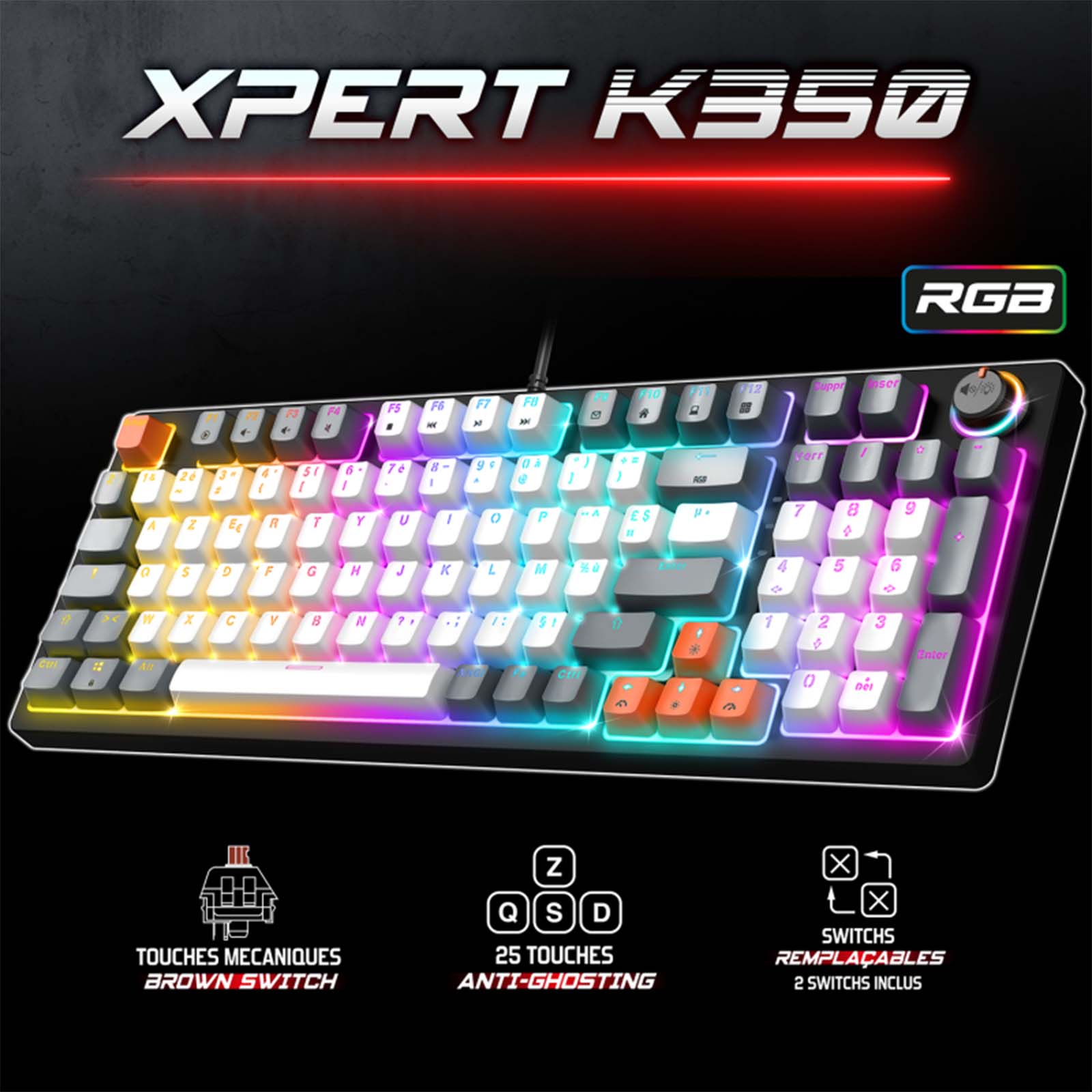 Clavier XPERT - K350 ARTIC - Librairie Oxford City